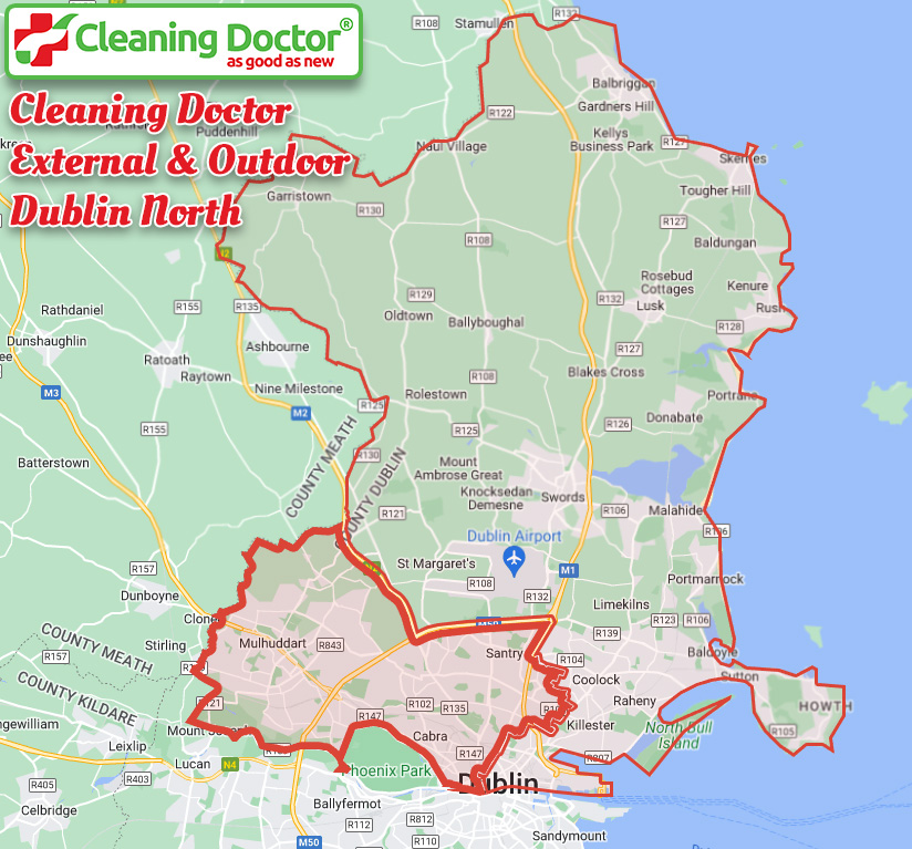 Cleaning Doctor Dublin North Map