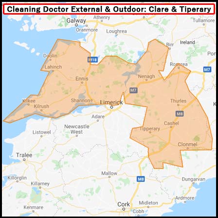 Cleaning Doctor map of Clare & Tipperary